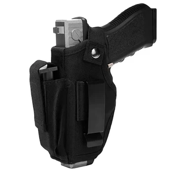 Тактическая Кобура Для Пистолета Скрытая Кобура Для Пистолета Для Левой И Правой Руки Универсальная Поясная Кобура с Магнитным Держателем для Glock 17 19 Beretta M9